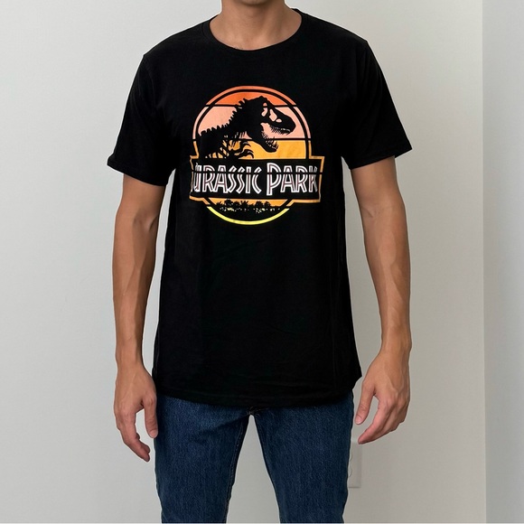 JurassicPark Black T-Shirt Large - Picture 1 of 5